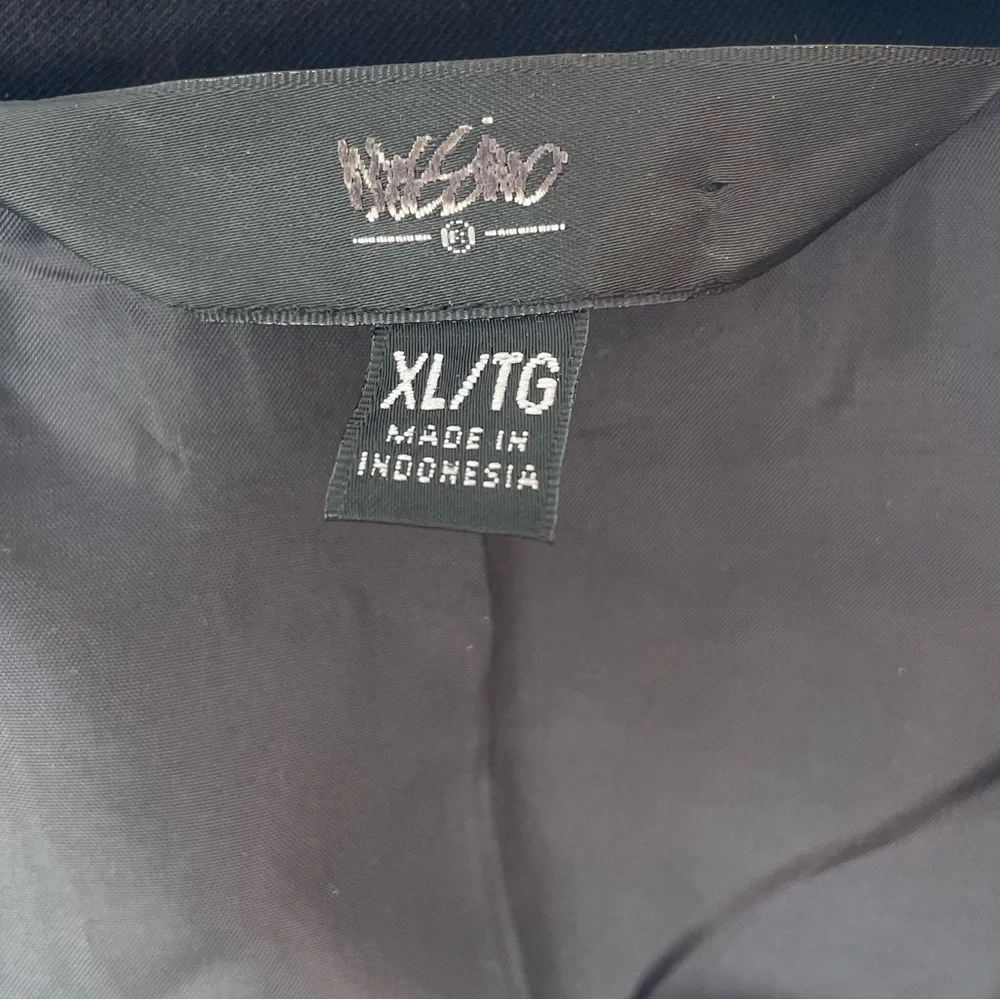 Vintage blazer sequin sleeves black jacket Mossimo XL - Picture 3 of 7